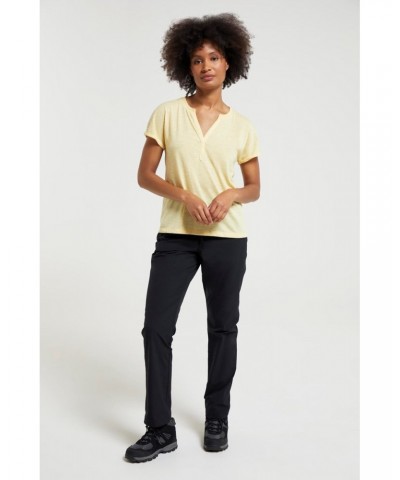 Skye Quick-Dry Womens Slub T-Shirt Lemon $12.99 Tops