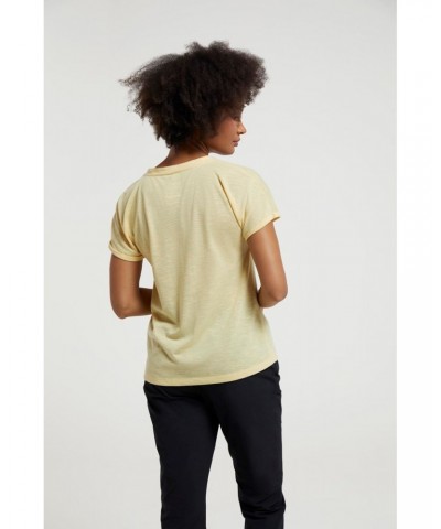 Skye Quick-Dry Womens Slub T-Shirt Lemon $12.99 Tops