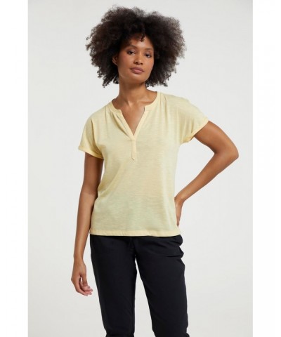 Skye Quick-Dry Womens Slub T-Shirt Lemon $12.99 Tops