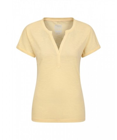 Skye Quick-Dry Womens Slub T-Shirt Lemon $12.99 Tops