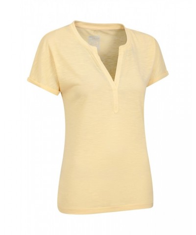 Skye Quick-Dry Womens Slub T-Shirt Lemon $12.99 Tops