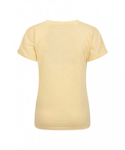 Skye Quick-Dry Womens Slub T-Shirt Lemon $12.99 Tops