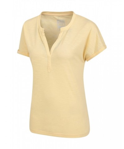 Skye Quick-Dry Womens Slub T-Shirt Lemon $12.99 Tops