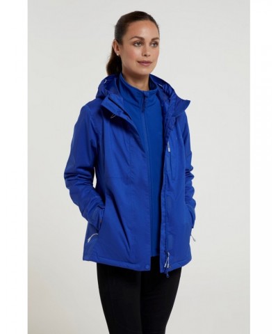 Whirlwind Womens 3 In 1 Waterproof Jacket Bright Blue $28.80 Jackets