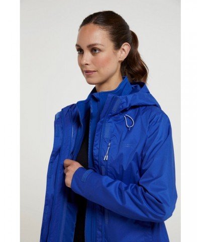 Whirlwind Womens 3 In 1 Waterproof Jacket Bright Blue $28.80 Jackets