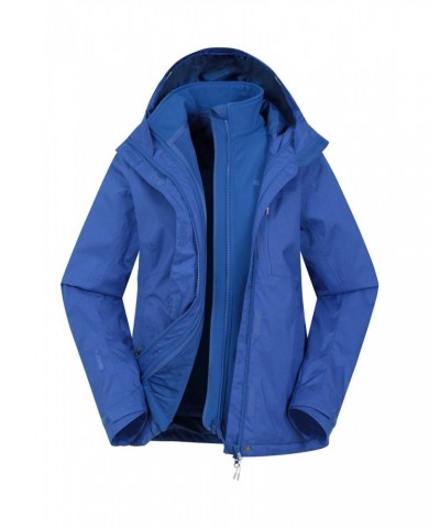 Whirlwind Womens 3 In 1 Waterproof Jacket Bright Blue $28.80 Jackets