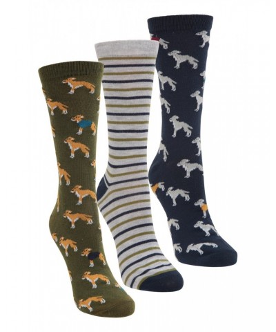 Dog Mens Recycled Socks Multipack Navy $12.50 Accessories