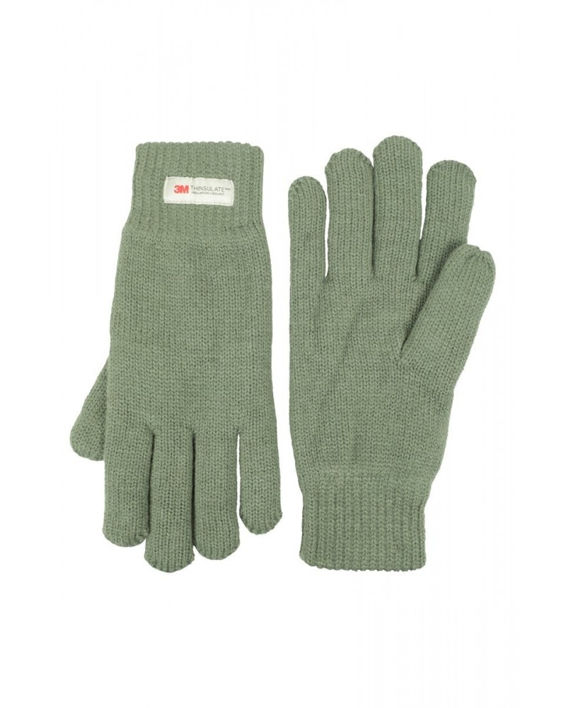 Thinsulate Womens Knitted Gloves Green $12.74 Accessories