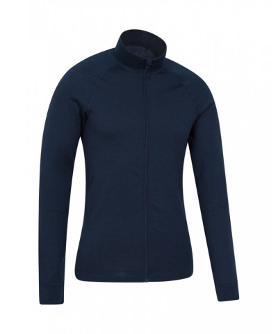 Merino Mens Full-Zip Top Navy $25.36 Thermals