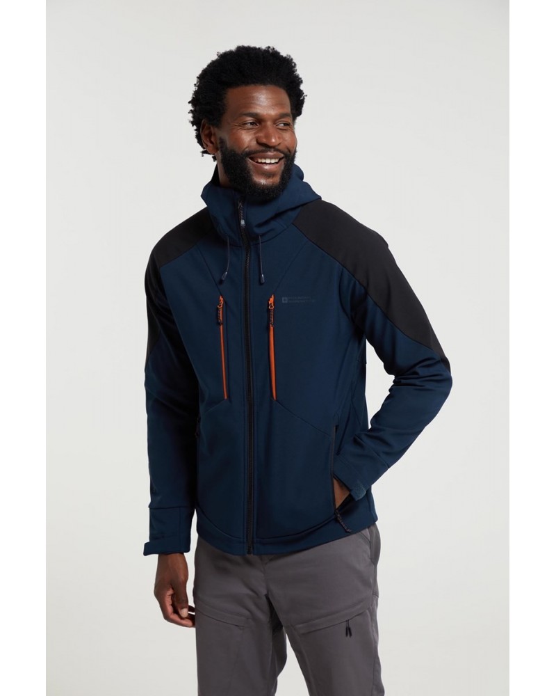 Radius Mens Softshell Jacket Dark Blue $40.49 Jackets