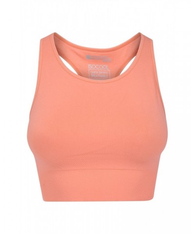 Longline Anti-chafe Seamless Bra Peach $9.00 Tops