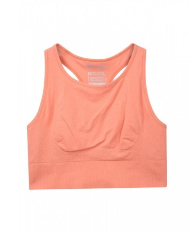 Longline Anti-chafe Seamless Bra Peach $9.00 Tops