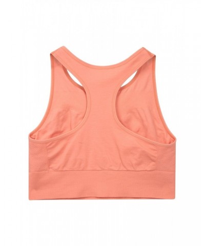 Longline Anti-chafe Seamless Bra Peach $9.00 Tops