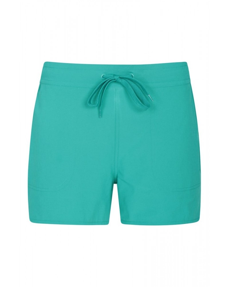 Womens Stretch Board Shorts Teal $13.86 Pants