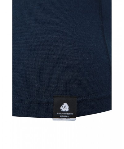 Merino Mens Full-Zip Top Navy $25.36 Thermals