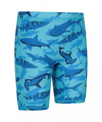 Printed Kids Rash Guard and Shorts Blue $14.99 Tops