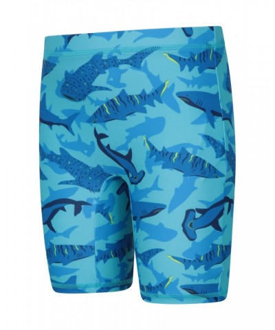 Printed Kids Rash Guard and Shorts Blue $14.99 Tops