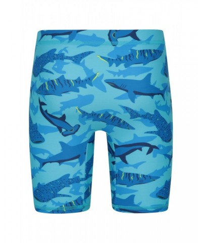 Printed Kids Rash Guard and Shorts Blue $14.99 Tops