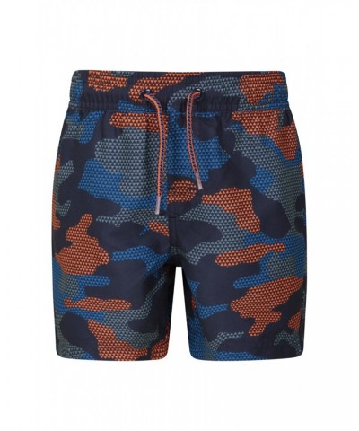 Patterned Kids Boardshorts Navy $9.51 Pants