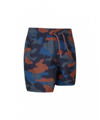 Patterned Kids Boardshorts Navy $9.51 Pants