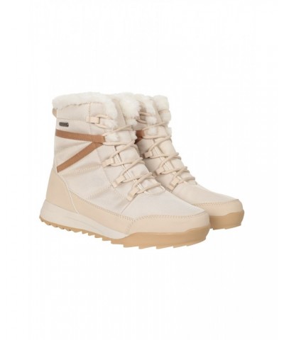 Leisure II Womens Snow Boots Beige $36.00 Footwear