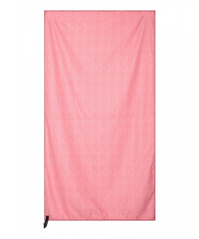 Printed Microfibre Towel - Giant - 150 x 85cm Coral $14.99 Travel Accessories