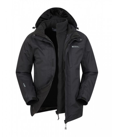 Thunderstorm Mens 3 in 1 Waterproof Jacket Jet Black $41.80 Jackets