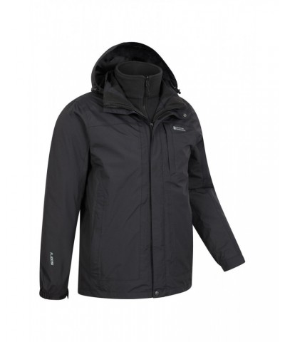 Thunderstorm Mens 3 in 1 Waterproof Jacket Jet Black $41.80 Jackets