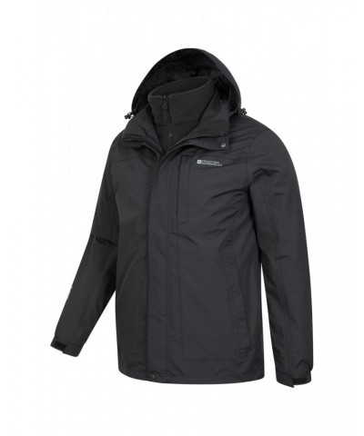 Thunderstorm Mens 3 in 1 Waterproof Jacket Jet Black $41.80 Jackets