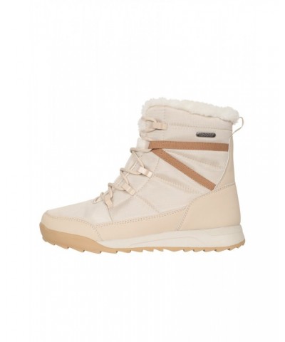 Leisure II Womens Snow Boots Beige $36.00 Footwear