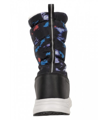 Glide Kids Adaptive Printed Snow Boots Black $19.35 Footwear