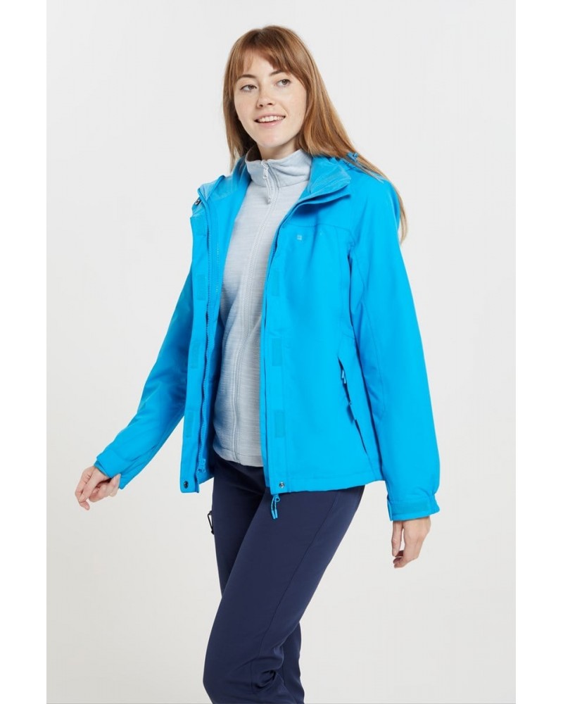 Storm Womens Waterproof 3 in 1 Jacket Blue $56.09 Jackets