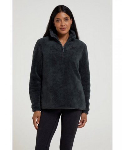 Teddy Womens Half-Zip Fleece Khaki $16.82 Fleece