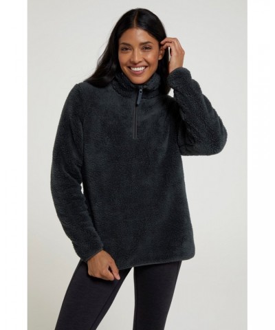 Teddy Womens Half-Zip Fleece Khaki $16.82 Fleece