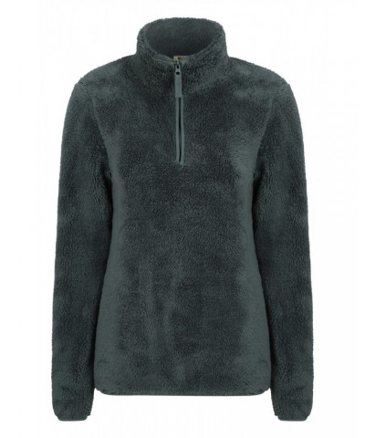 Teddy Womens Half-Zip Fleece Khaki $16.82 Fleece