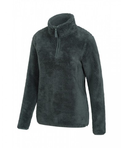 Teddy Womens Half-Zip Fleece Khaki $16.82 Fleece