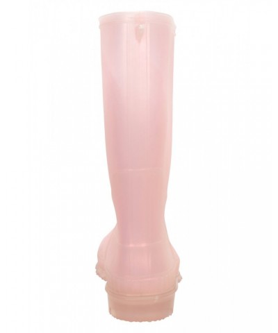 Plain Kids Rain Boots Light Pink $14.03 Footwear