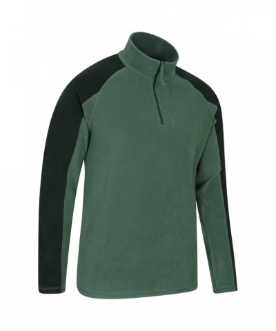 Ashbourne Mens Half-Zip Fleece Khaki $13.49 Fleece