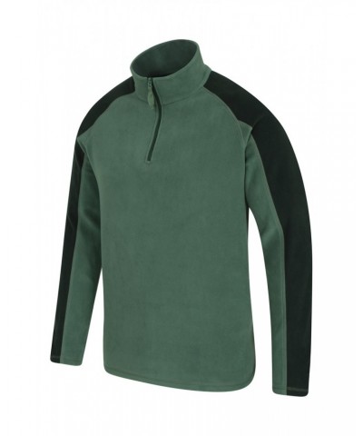 Ashbourne Mens Half-Zip Fleece Khaki $13.49 Fleece