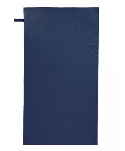 Microfibre Travel Towel - Large - 130 x 70cm Navy $11.19 Travel Accessories