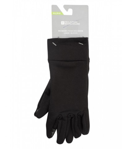 Touch Screen Womens Liner Gloves Black $14.99 Ski