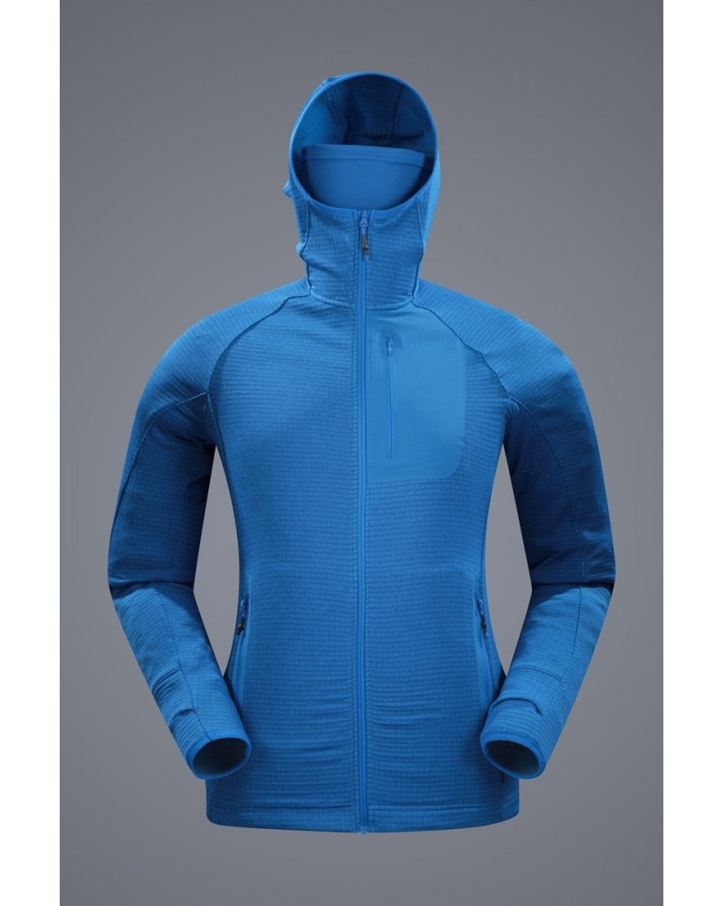 Ultra Crevasse Mens Power Grid™ Fleece Blue $45.64 Fleece