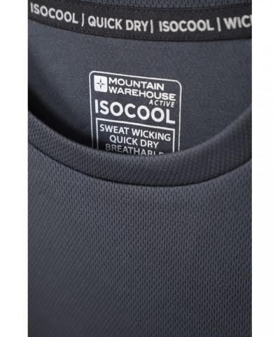 Endurance Isocool Mens Active T-Shirt Charcoal $12.74 Active