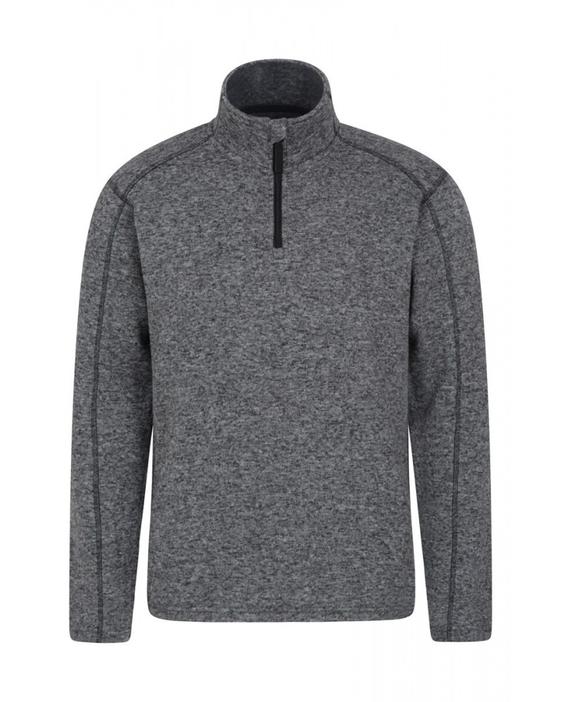 Idris Mens Half-Zip Fleece Grey $16.00 Fleece