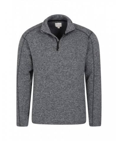 Idris Mens Half-Zip Fleece Grey $16.00 Fleece