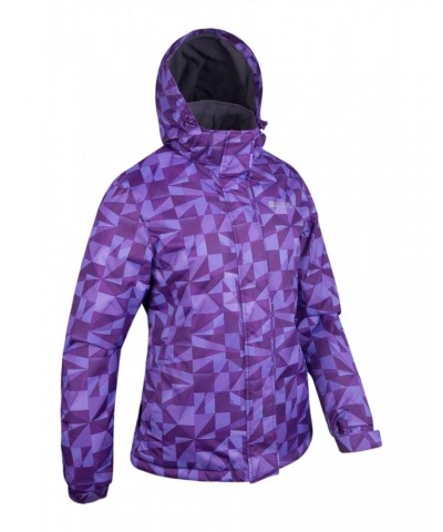 Dawn Womens Printed Ski Jacket Purple $21.50 Ski