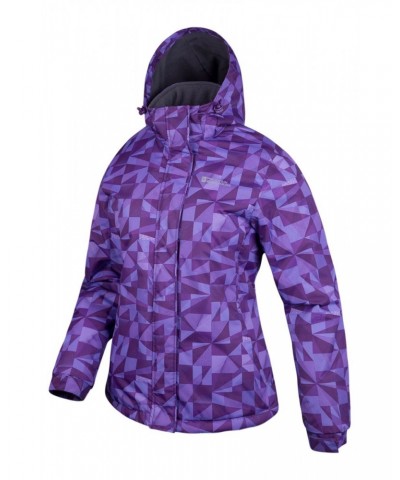 Dawn Womens Printed Ski Jacket Purple $21.50 Ski