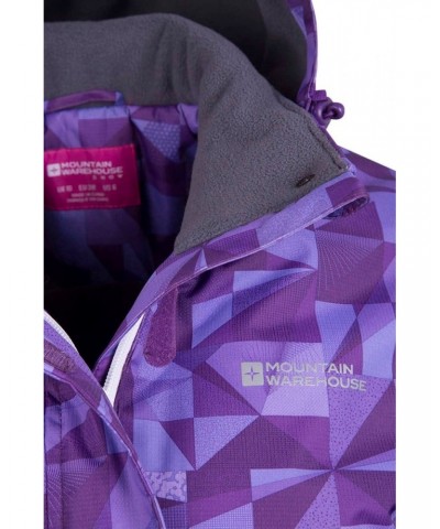 Dawn Womens Printed Ski Jacket Purple $21.50 Ski