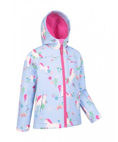 Exodus II Kids Printed Water-resistant Softshell Turquoise $19.46 Jackets