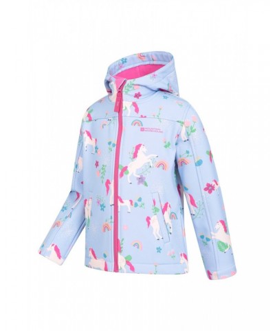 Exodus II Kids Printed Water-resistant Softshell Turquoise $19.46 Jackets